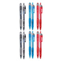 Retractable Gel Pens 0.5mm - 12 Pack, Black, Blue and Red - view 2