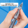 Retractable Gel Pens 0.5mm - 12 Pack, Black, Blue and Red - view 4
