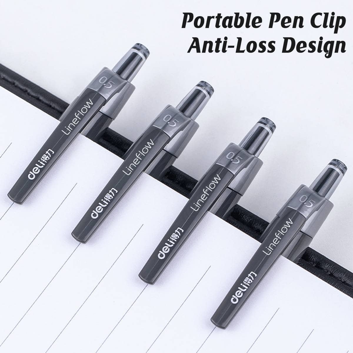 Retractable Gel Pens 0.5mm - 12 Pack, Black, Blue and Red - view 5