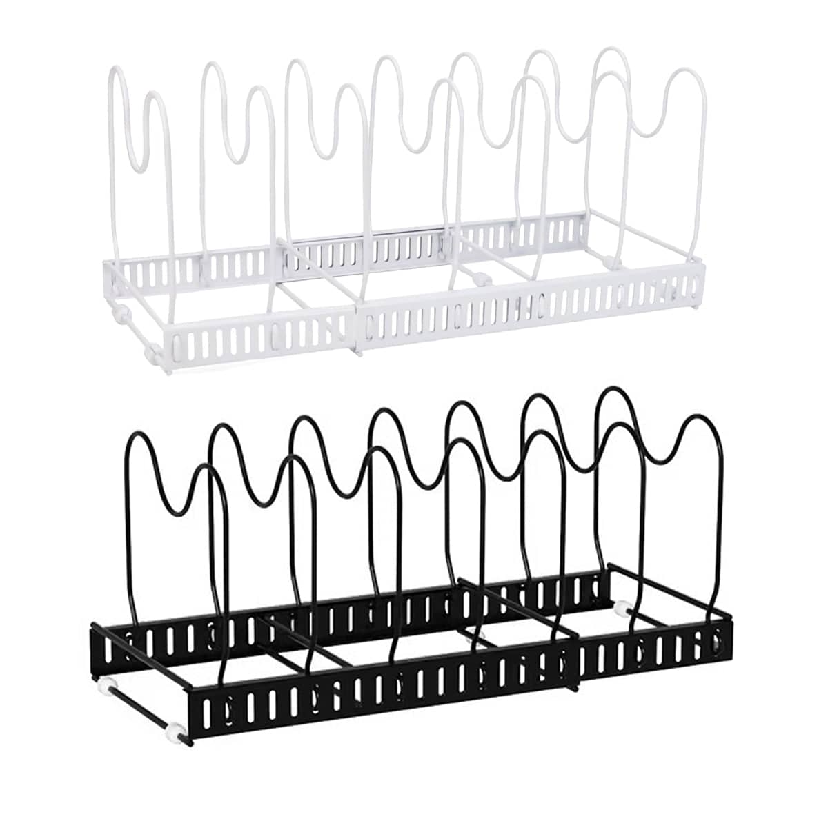 Retractable Kitchen Storage Rack - White, 31-57cm - view 3