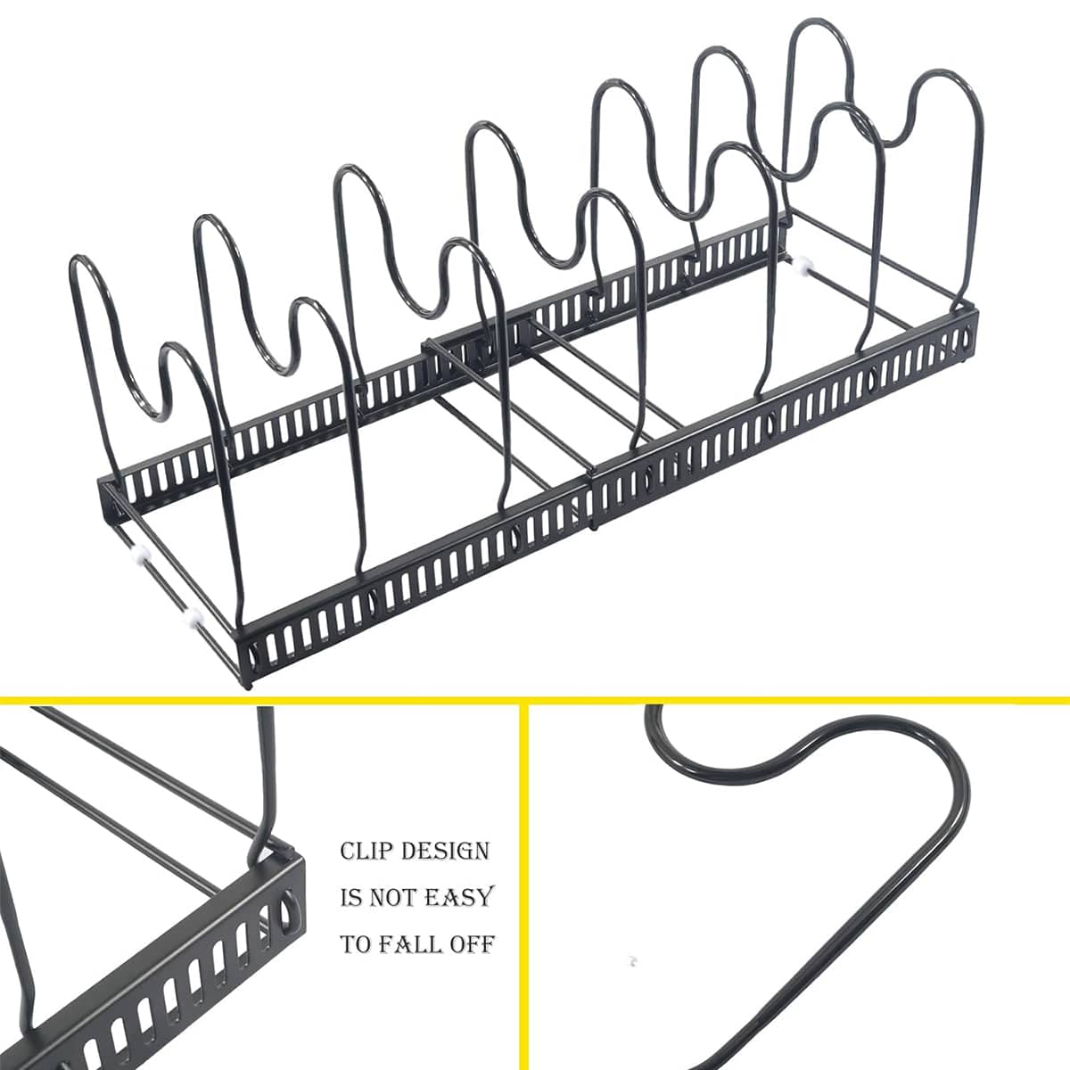 Retractable Kitchen Storage Rack - White, 31-57cm - view 5
