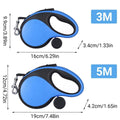 Retractable Pet Leash with Nylon Strap - Blue, 3 m - view 4