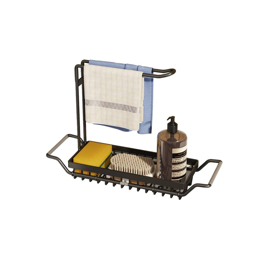 Retractable Stainless Steel Sink Cloth Rack, Space Saving Kitchen Storage - Size S, 36 to 44 cm