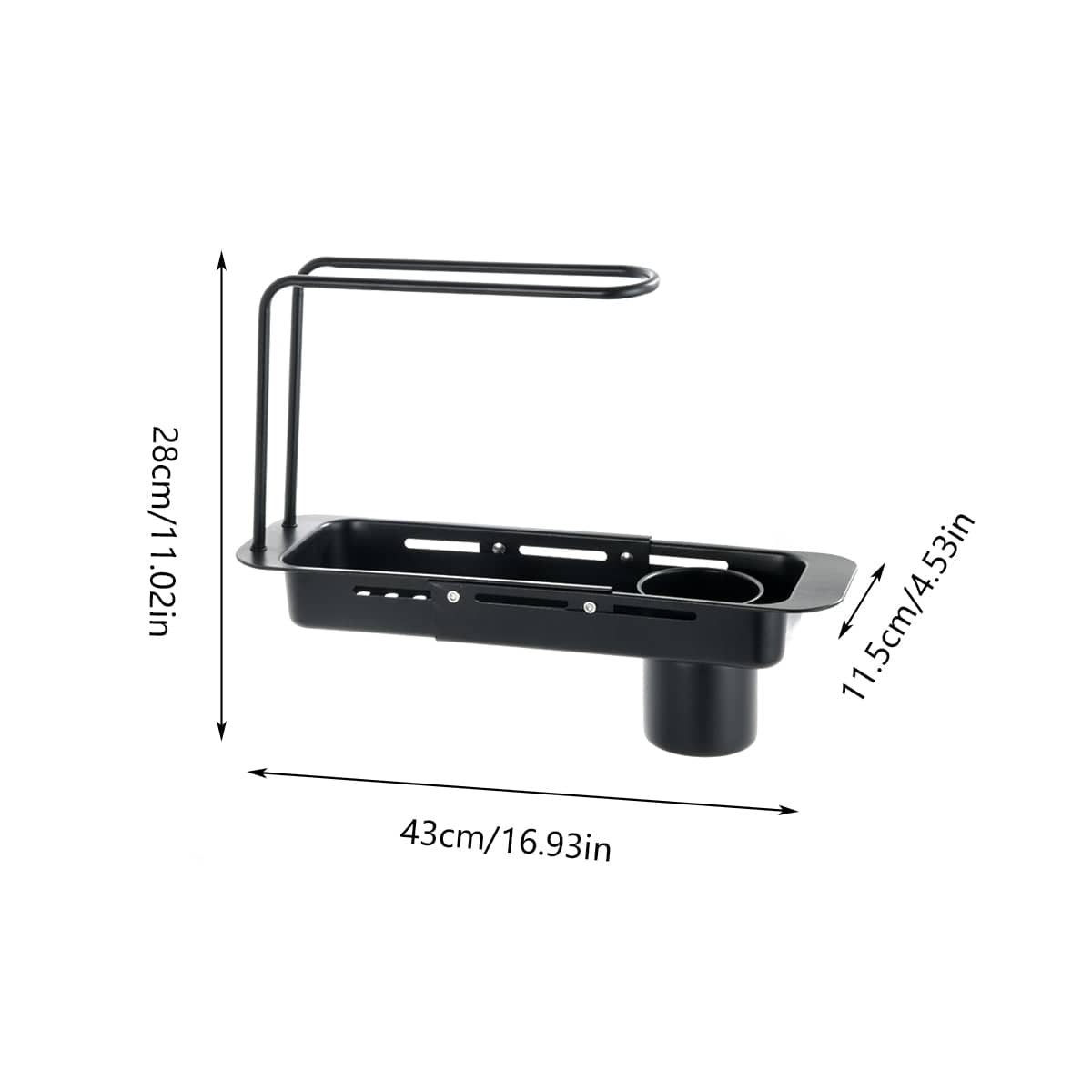 Retractable Stainless Steel Sink Drain Rack for Kitchen Counter Storage - view 3