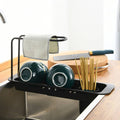 Retractable Stainless Steel Sink Drain Rack for Kitchen Counter Storage - view 5