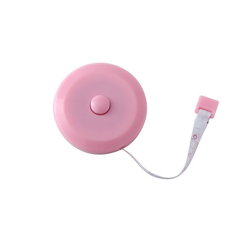 Retractable Tailor Tape Measure 150 cm, Soft Body Measuring Sewing Ruler - Pink