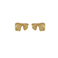 Retro Bow Stud Earrings Vintage Gold Fashion Jewellery for Women - view 2
