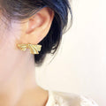 Retro Bow Stud Earrings Vintage Gold Fashion Jewellery for Women - view 5