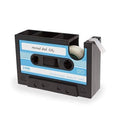 Retro Cassette Tape Pen Holder with Tape Dispenser - Light Blue and Black