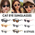 Retro Cat Eye Sunglasses - Black Frame, Brown Lenses, Style 03 - view 2