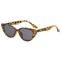 Retro Cat Eye Sunglasses - Tortoiseshell Frame, Grey Lenses, Style 07