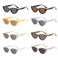 Retro Cat Eye Sunglasses - White Frame, Grey Lenses, Style 08 - view 3