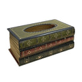 Retro Hand Painted Wooden Book Tissue Box Cover for Home and Office - view 2