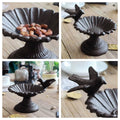 Retro Petal Shaped Cast Iron Bird Feeder Hanging Decorative Outdoor Garden Feeding - view 5