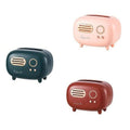 Retro Radio Style Tissue Box Holder for Home and Office - Dark Red - view 3