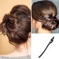 Retro Wooden Carved Hair Stick - Dark Wood, Heart Top - view 5