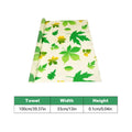 Reusable Beeswax Food Wrap Roll, 100 x 33 cm - Green Maple Leaf Print - view 4