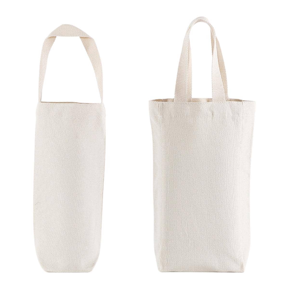 Reusable Canvas Wine Bag with Handles for Gifts, Pack of 10 - 30 x 14 x 8 cm - view 3