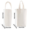 Reusable Canvas Wine Bag with Handles for Gifts, Pack of 10 - 30 x 14 x 8 cm - view 4