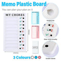 Reusable Chore Chart with Sliding Checklist, 20 x 12 cm - Pink - view 2