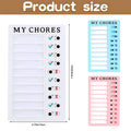 Reusable Chore Chart with Sliding Checklist, 20 x 12 cm - Pink - view 4