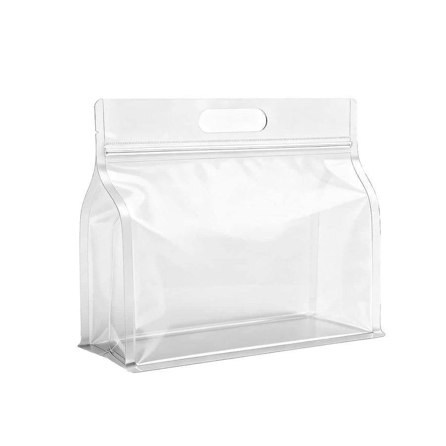 Reusable Clear Zipper Food Storage Bags, Pack of 50 - 28 x 21 cm
