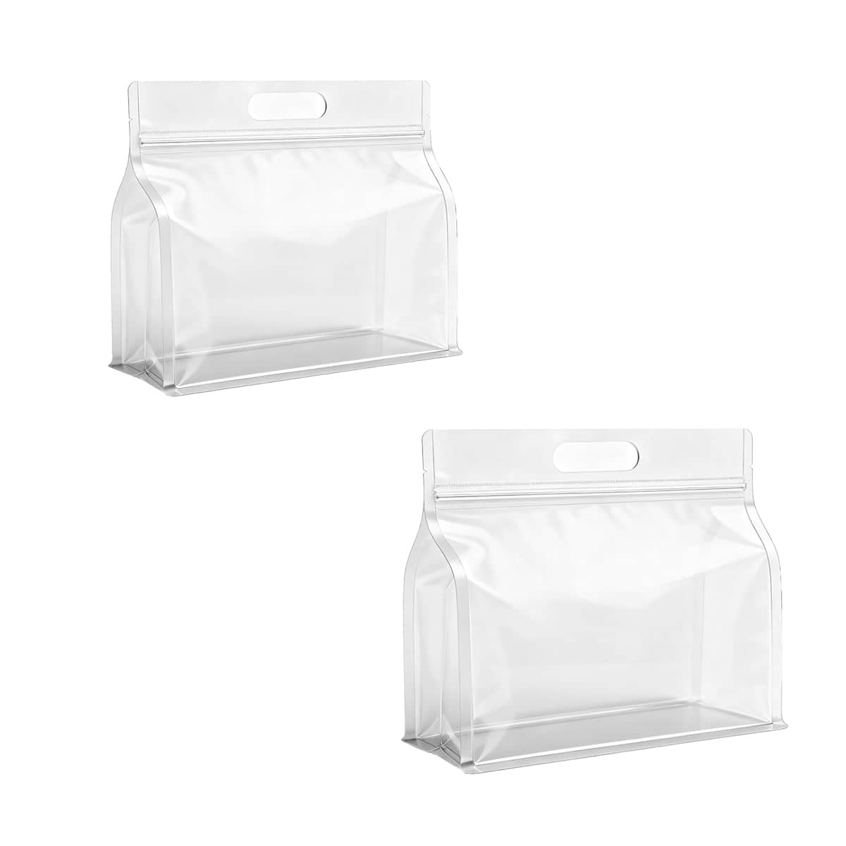 Reusable Clear Zipper Food Storage Bags, Pack of 50 - 28 x 21 cm - view 3
