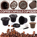 Reusable Coffee Capsule Pods for Nespresso Machines, Pack of 6 - Black - view 2