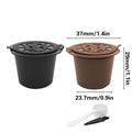 Reusable Coffee Capsule Pods for Nespresso Machines, Pack of 6 - Brown - view 4