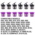 Reusable Coffee Pod Filters for Keurig-Style Machines, Pack of 6 - Black - view 5
