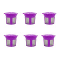 Reusable Coffee Pod Filters for Keurig-Style Machines, Pack of 6 - Purple