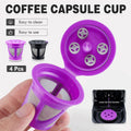 Reusable Coffee Pods for Keurig K-Cup Machines - Purple, Pack of 4 - view 2