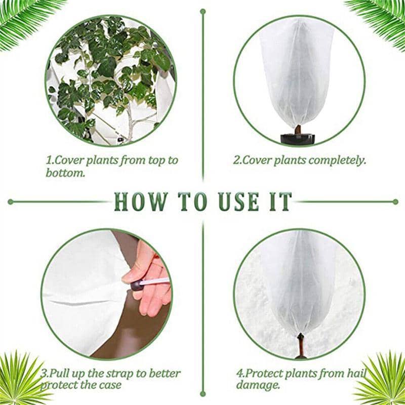 Reusable Drawstring Plant Frost Cover - 60 x 80 cm - view 4