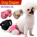 Reusable Female Dog Nappy Belly Band - Black, M (Waist 28-40 cm) - view 2
