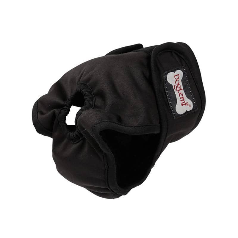 Reusable Female Dog Nappy Belly Band - Black, M (Waist 28-40 cm) - view 3