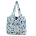 Reusable Foldable Shopping Bag, Light Waterproof Grocery Bag 39 x 46cm - Light Blue Ice Cream Print