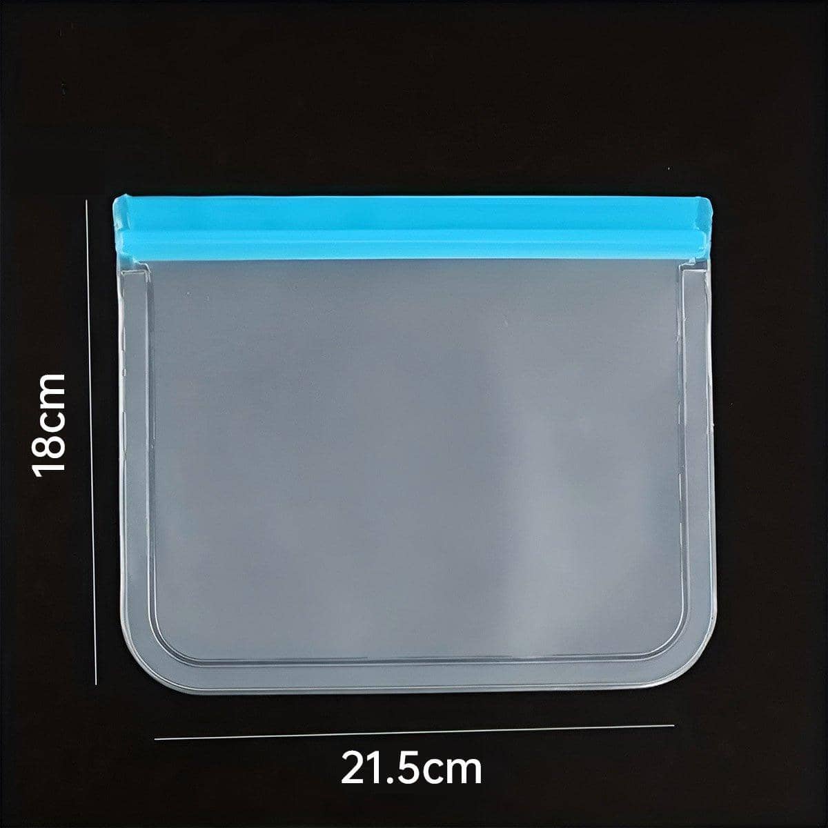 Reusable Frosted Food Storage Bags with Ziplock, Pack of 10 - Grey Zip - view 4