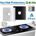 Reusable Gas Hob Protector Liners, Non-Stick, Pack of 4 - Silver - view 2