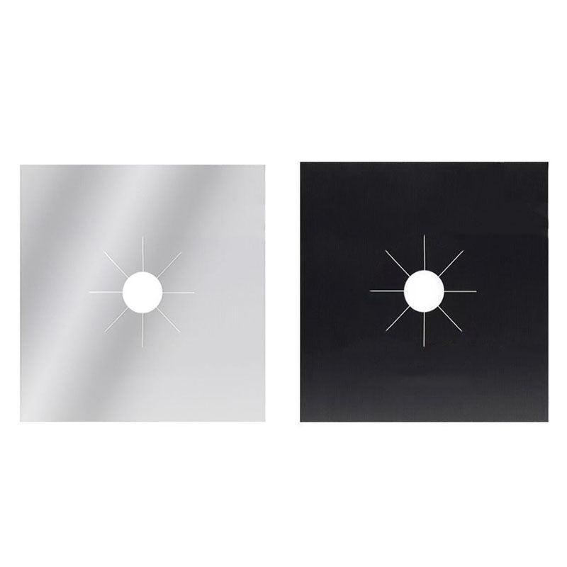 Reusable Gas Hob Protector Liners, Non-Stick, Pack of 4 - Silver - view 3