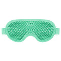 Reusable Gel Bead Cooling Eye Mask, Hot and Cold - Green