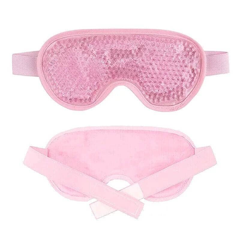 Reusable Gel Bead Cooling Eye Mask, Hot and Cold - Green - view 3