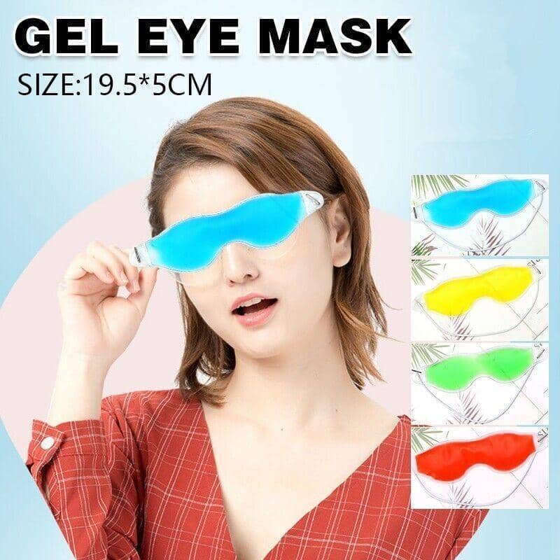 Reusable Gel Eye Mask, Hot and Cold Therapy - Green, Single - view 2