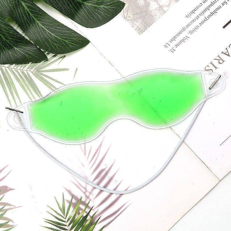 Reusable Gel Eye Mask, Hot and Cold Therapy - Green, Single - view 3