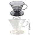 Reusable Hand Drip Coffee Filter Cup - Grey - view 4