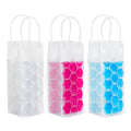 Reusable Ice Wine Bottle Cooler Bags - Pink Gel, Pack of 5 - view 3