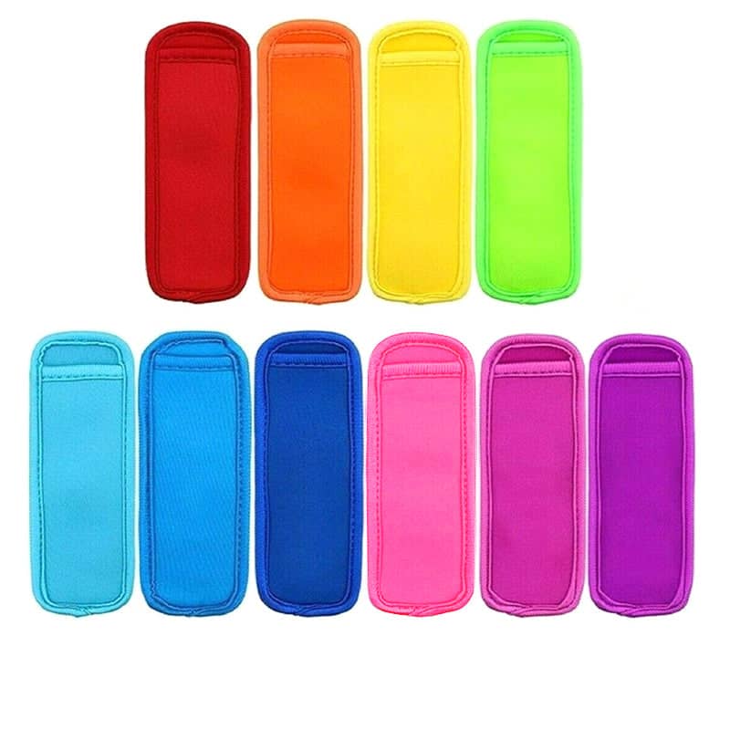 Reusable Icy Pole Holders, Ice Lolly Sleeves for Kids - Yellow - view 3