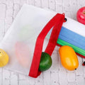 Reusable Mesh Produce Bags, Pack of 5 - Medium (30 x 35 cm), Green - view 5