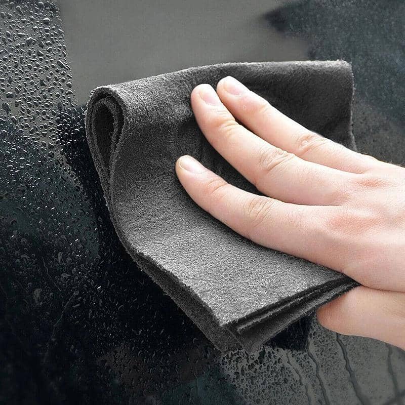 Reusable Microfibre Cleaning Cloth, Streak-Free - 30 x 30 cm, Grey - view 5