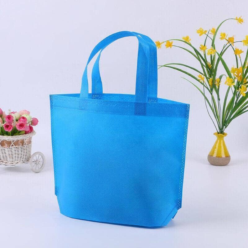Reusable Non-Woven Shopping Tote Bags - Black, Pack of 10 - view 5