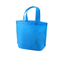 Reusable Non-Woven Shopping Tote Bags - Blue, Pack of 10